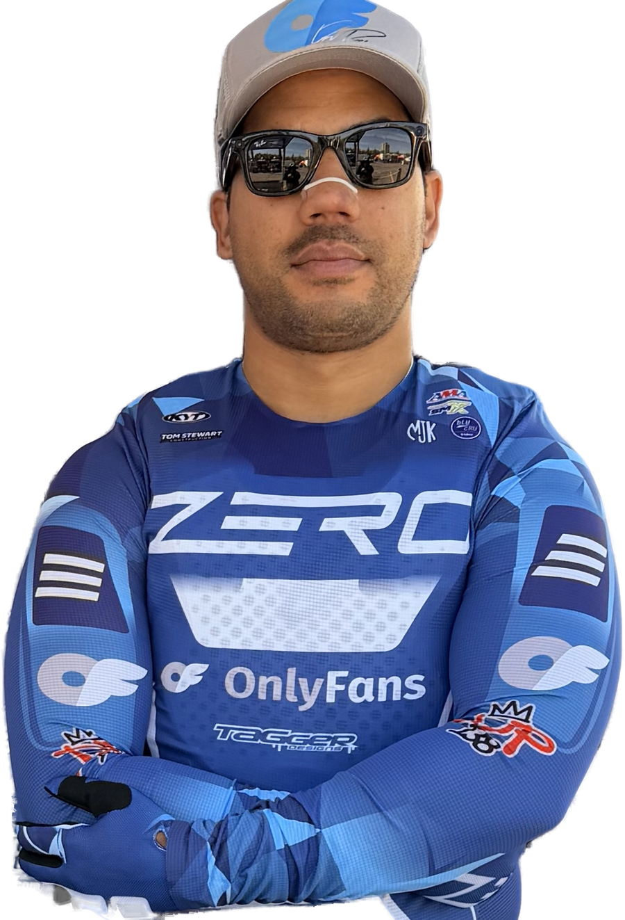 David Pulley Jr. in Zero Racewear kit, arms crossed